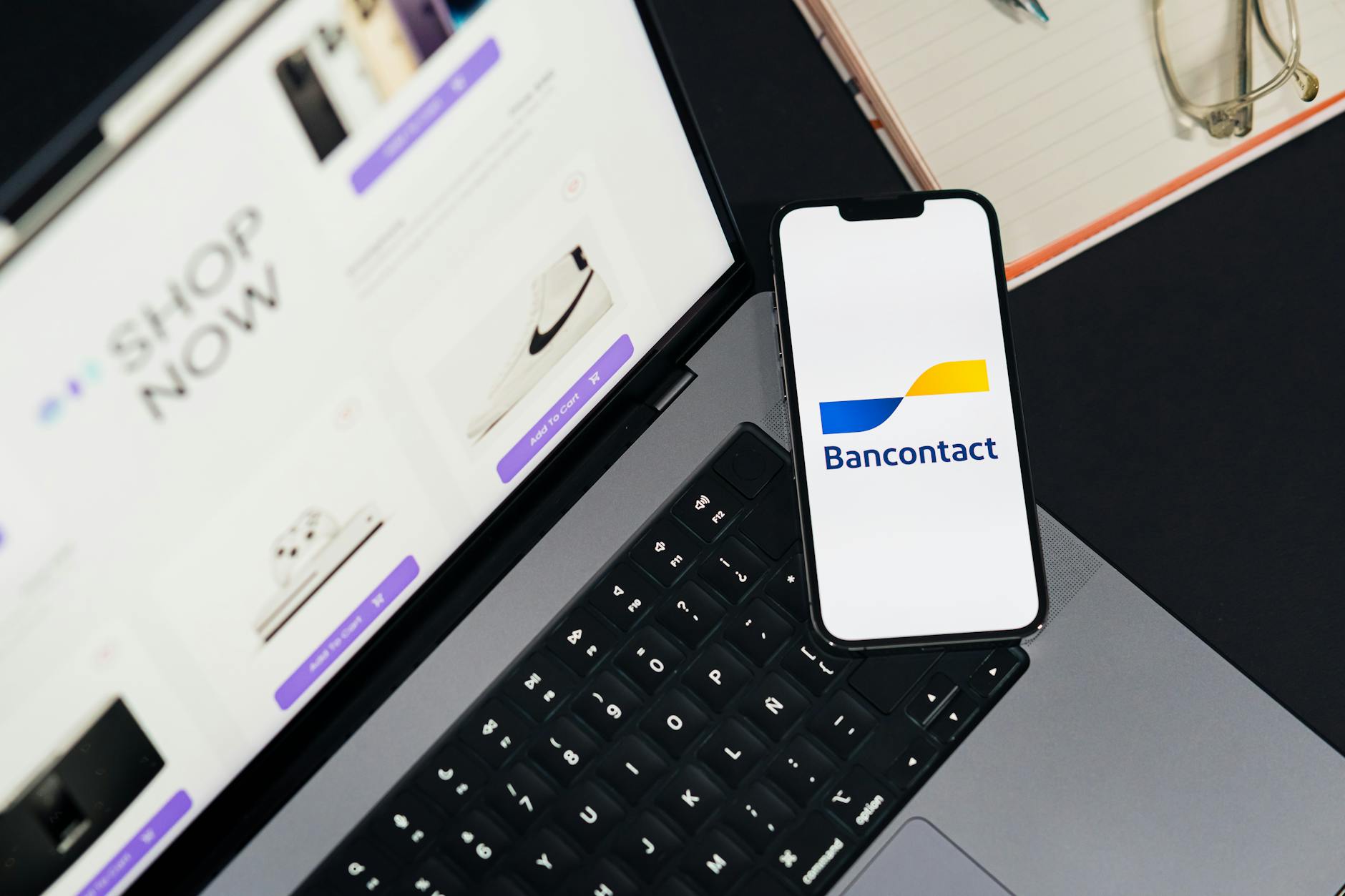 Person using mobile banking application on smartphone screen