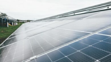 Solar panel installation showing renewable energy infrastructure
