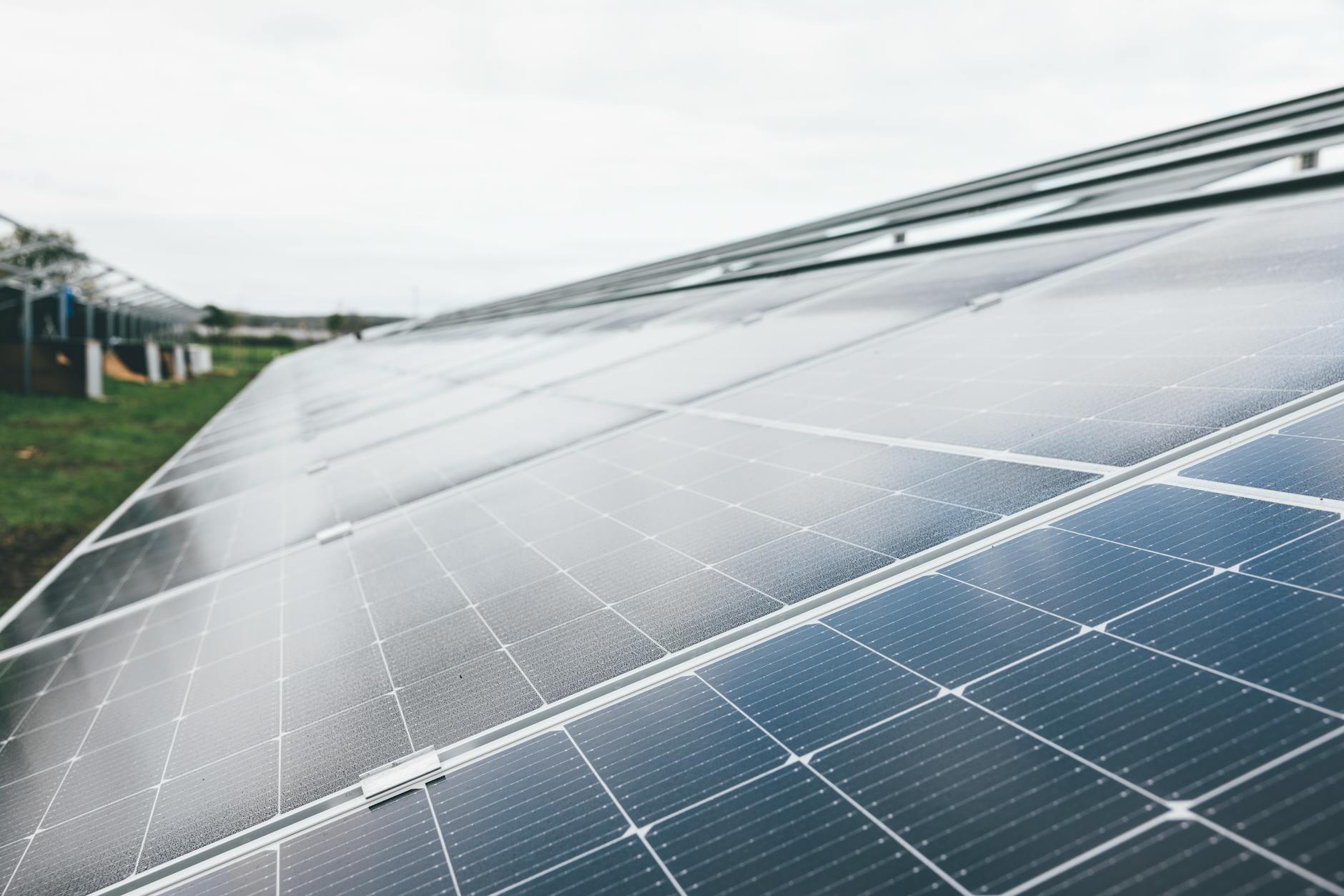 Solar panel installation showing renewable energy infrastructure