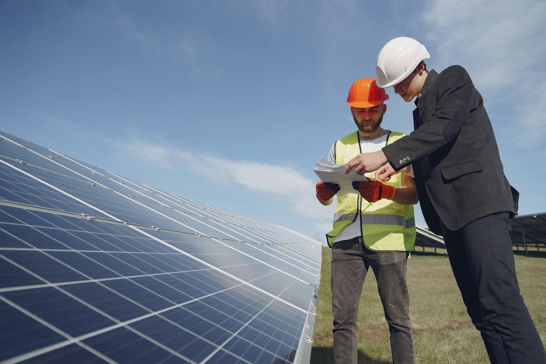 Large-scale solar panel installation representing renewable energy infrastructure investments
