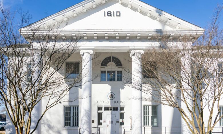 Federal courthouse building representing legal challenges to social media regulation