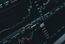 Investor reviewing stock market data on a computer screen
